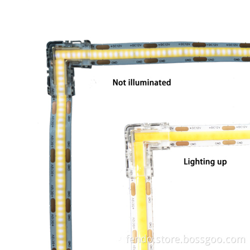 LED Strip Connectors for 8mm Tape Light - Quick Strip Connector for COB Lights